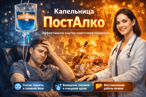 Капельница для восстановления после алкоголя